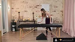 fantasy massage - sexy masseuse bunny colby gets horny while massaging gia derzas perfect ass