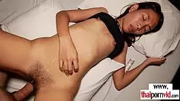 Petite Amateur Asian Massage Teen Fonshii Enjoying Her Client's White Cock