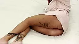 Hot brunette milf rides big cock in rough homemade session