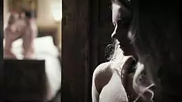 Dirty roleplay turns real with blonde threesome.