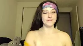 Busty Teen Girl Fucks Dildo Naked on Cam Cum Addicted Part Two
