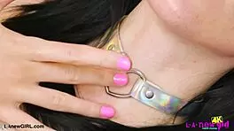 Picture-perfect brunette poses for sexy photoshoot