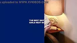 The british teen 18+ sucks a fan's cock and eats his cum passionately