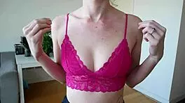 Doing yoga in see-through leggings, feeling free!