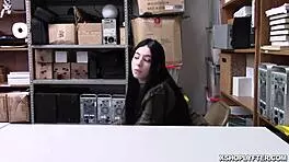 Hot Thief Pays Off Using Her Pussy And Gets Railed