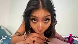 Does my goth friend want a creampie? Venus Vera moans for it in doggystyle and cowgirl.