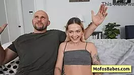 Sexy Blonde Flexible Teen Sucking Massive White Dick Deep In Her Mouth Loving Every Inch