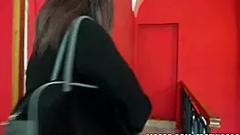 Natural Czech Brunette Babe Gets Fucked Doggystyle Bent Over In Public!