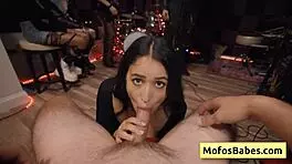 Suck my huge dick backstage!