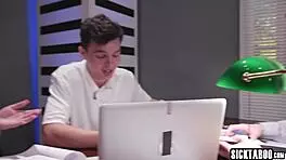 Heather Honey's big ass gets banged by a group of perverted classmates in rough gangbang.