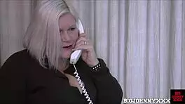 Hey, Watch This Busty BBW Granny Lacey Starr Fucking The Young 18+ Pizza Delivery Boy Hardcore In Corset With Lots Of Blowjob And Titty!