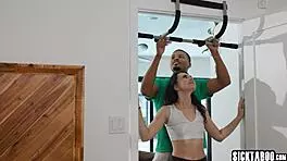 Petite Big Ass Teen Loves Lifting Up on Rocket Powers Black Cock?