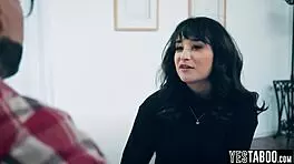 Mature caring stepdad fucks horny teen stepdaughters hairy pussy