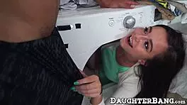 Cute petite teen hungers for a fat dick and receives one