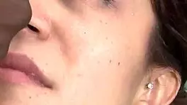 Latina teen with huge natural tits eagerly takes a big black cock deep in her ass, moaning in pleasure as it stretches her tight hole.