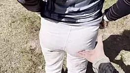 public pissing compilation in nature pov