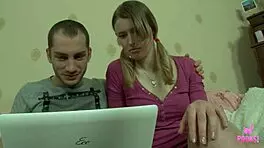 Sage H moans, 'My knees hurt after draining Felix K's hard cock on the floor'