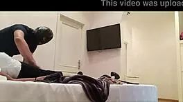 milf in stockings and heels tied up and fucked