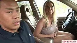 Big Tits Blonde Cougar Picking Up College Bitchboy To Fuck!