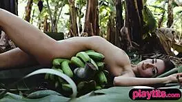 Slender Blonde Latina MILF Rips Clothes, Petite Latvian Beauty Strips Naked