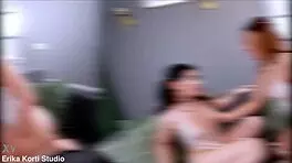 two sexy bitches violet and virgin butterfly vs 4 black cocks in bbc dp dpp gangbang 😈