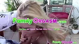 naughty girl gets corrupted in bikini on balcony