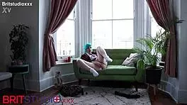 hot british alt student cums from pussy play