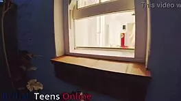 you peek at your neighbor's wet shower display