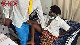 African student from equatorial guinea loves big cock in new season fuck subscribe to red please