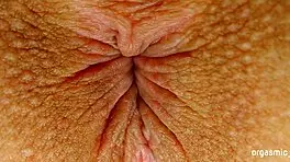 The suggestive pulsating orgasm comes with tight anal contractions, close-up asshole view, teen anal assfucking.