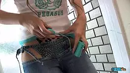 Her Jeans Were Ripped in the Right Places So These Guys Could Play with Her