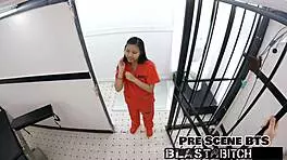 raya nguyens ass gets blasted with cum backstage