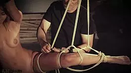 hot blonde in submission gets spanked and punished as a naughty bdsm slave