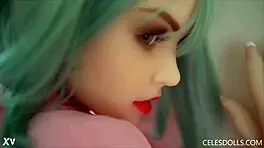 Sexy model flaunts nice boobs and curvy body