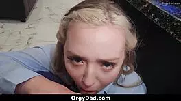 Stepdaddy Hires His Stepdaughter As Personal Assistant - Orgydad!