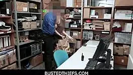 bustedthiefs - shoplifting teen 18+ brought to lp office for strip search scarlett bloom
