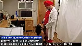 Yasmine woods pussy gets blasted with cum in close-up moaning and latex gloves