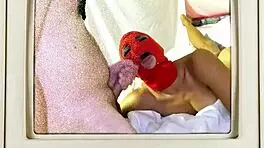 Yasmine woods pussy gets blasted with cum in close-up moaning and latex gloves