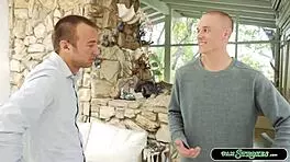 Hot babe is fucked by her bf and another guy