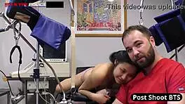 raya nguyen blackmailed into anal submission by a cop in latex gloves