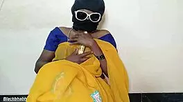South Mallu Woman with Big Banana