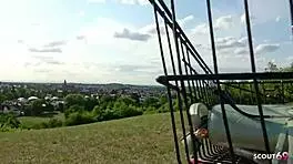 स्किनी जर्मन लैटिना 18+ क्रिस्टी लेय स्ट्रेंजर से रिस्की आउटडोर चुदाई!