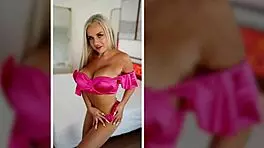 Giant boobs petite blonde made my cock explode with huge tits and cumshot