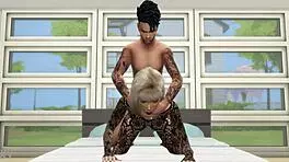 Girl fucked hard doggystyle in lingerie