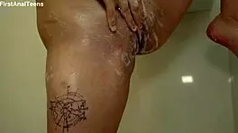 Curvy alexa black stretches destroyed asshole with long anal dildo