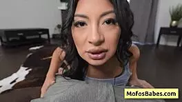 'tug my cock and give wet blowjob,' natural busty brunette tells friend cami strella