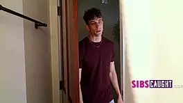 Tiny teen 18+ step family freeuse elves ride a handsome stud on christmas