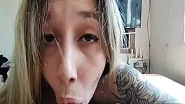 The Petite Babe Performs Suggestive Morning Blowjob On Big Cock