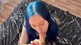 fucked a cute girl in the ass and covered her face with cum