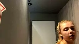 Extreme double penetration happening in the gym.